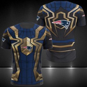 Nfl New England Patriots Spider Man 3D Shirt