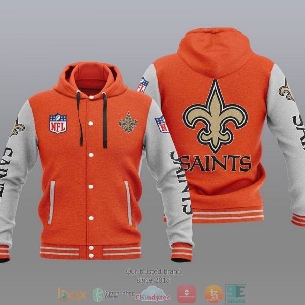 Nfl New Orleans Saints Baseball Jacket Hoodie