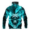 Nfl Philadelphia Eagles Flameskull 3D Hoodie Mask