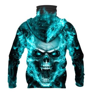 Nfl Philadelphia Eagles Flameskull 3D Hoodie Mask