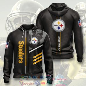 Nfl Pittsburgh Steelers Here We Go Hoodie 3D