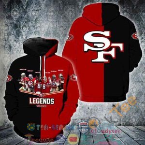 Nfl San Francisco 49Ers Legends Players Signed Hoodie 3D