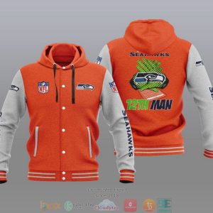 Nfl Seattle Seahawks 12Th Man Baseball Jacket Hoodie