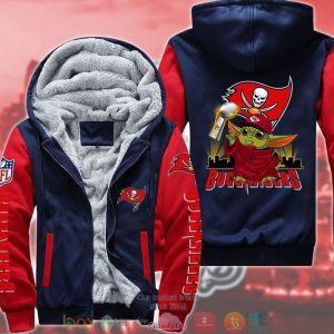 Nfl Tampa Bay Buccaneers Baby Yoda Liv 3D Fleece Hoodie