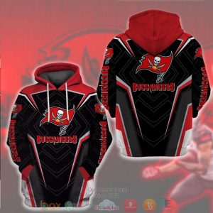 Nfl Tampa Bay Buccaneers Black Red 3D Hoodie