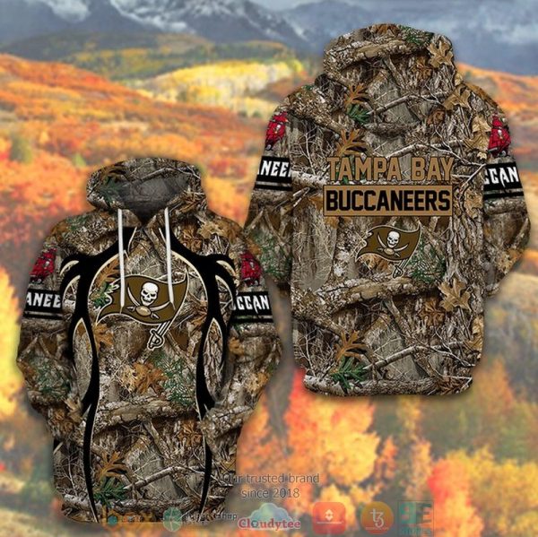 Nfl Tampa Bay Buccaneers Green Camo 3D Hoodie