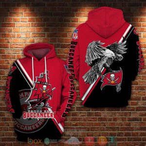 Nfl Tampa Bay Buccaneers Logo Eagle Red Yellow 3D Hoodie