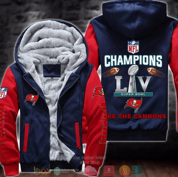 Nfl Tampa Bay Buccaneers Logo Fire The Cannons 3D Fleece Hoodie