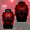 Nfl Tampa Bay Buccaneers Skull Red Black 3D Hoodie