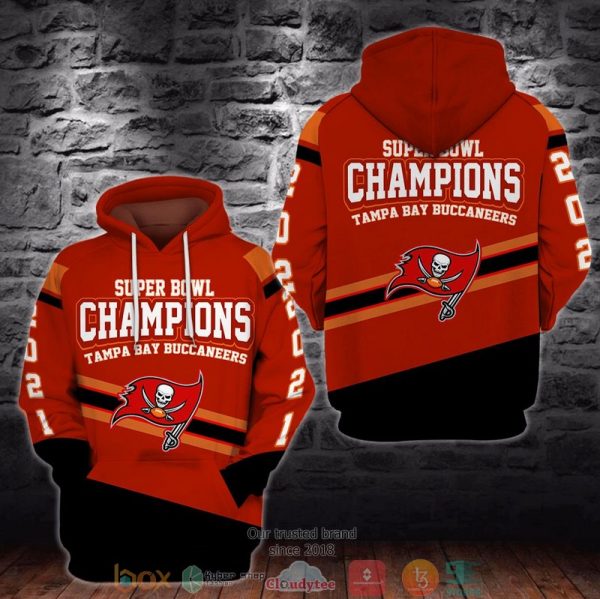 Nfl Tampa Bay Buccaneers Super Bowl 2021 3D Hoodie