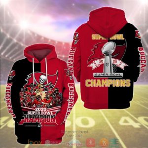 Nfl Tampa Bay Buccaneers Super Bowl Champions 2020 3D Hoodie