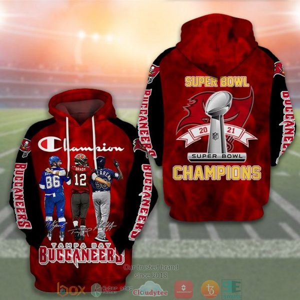 Nfl Tampa Bay Buccaneers Super Bowl Champions 3D Hoodie