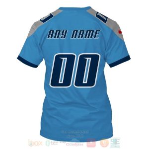 Nfl Tennessee Titans Personalized Blue 3D Hoodie