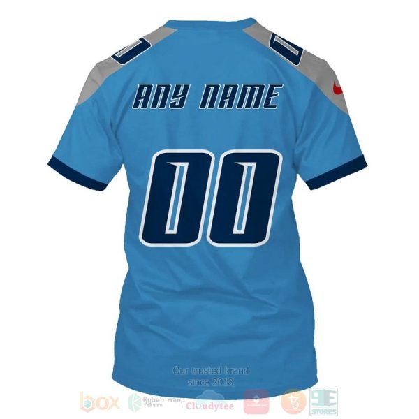 Nfl Tennessee Titans Personalized Blue 3D Hoodie