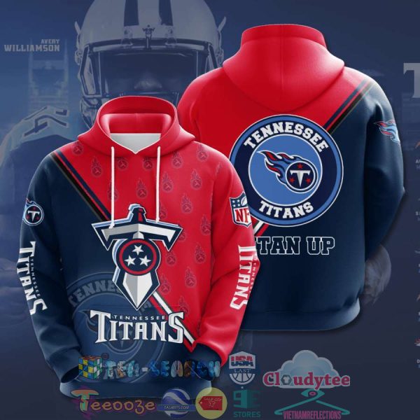 Nfl Tennessee Titans Titan Up Hoodie 3D