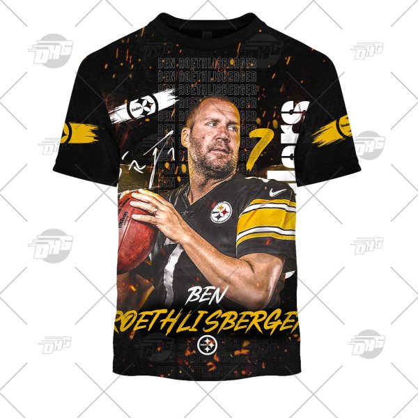 Nfl Thank You Big Ben Roethlisberger Pittsburgh Steelers 3D Shirt