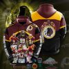 Nfl Washington Redskins Signatures Hoodie 3D