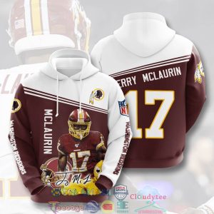 Nfl Washington Redskins Terry Mclaurin 17 Hoodie 3D