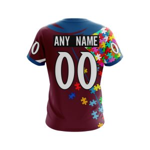 Nhl Colorado Avalanche Autism Awareness Ver1 Personalized 3D Hoodie