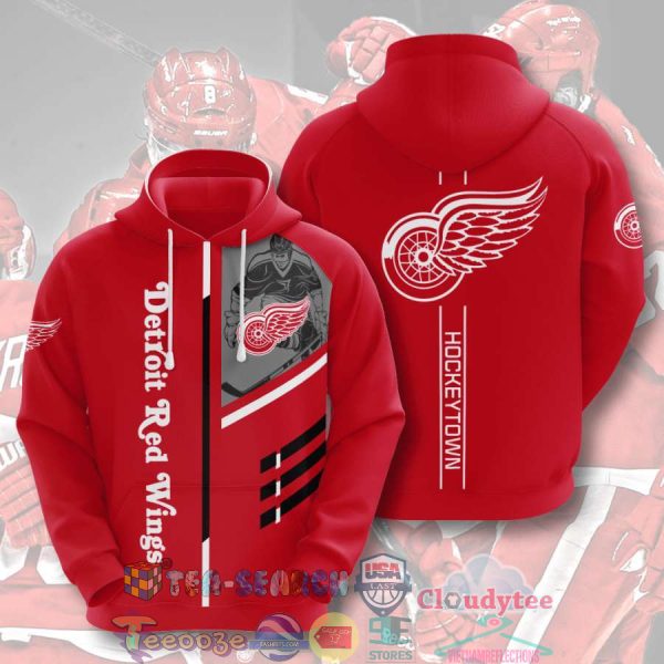 Nhl Detroit Red Wings Hockey Town Hoodie 3D