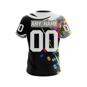 Nhl Los Angeles Kings Autism Awareness Ver2 Personalized 3D Hoodie