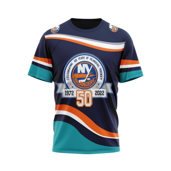 Nhl New York Islanders Specialized 2022 Concepts With 50 Years Anniversary Logo Kits Personalized 3D Hoodie