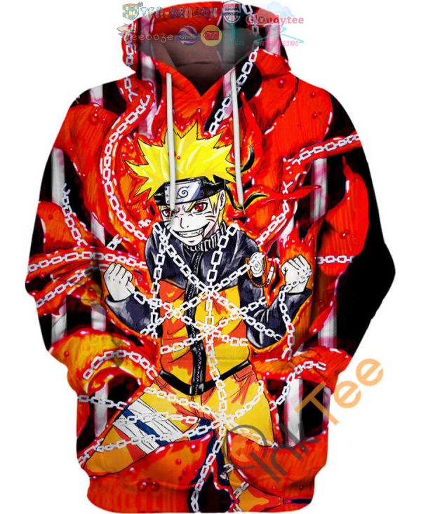 Nine Tailed Ninja Naruto Hoodie 3D