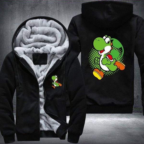 Nintendo Yoshi Mario Fleece Hoodie Jacket