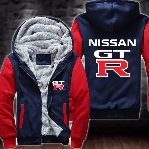 Nissan Gtr Fleece Hoodie Jacket