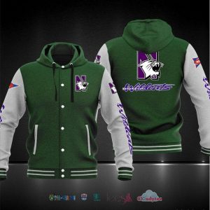 Northwestern Wildcats Football Baseball Hoodie Jacket