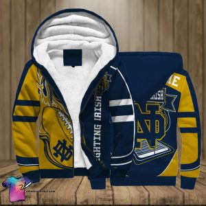 Notre Dame Fighting Irish Football Full Print Fleece Hoodie