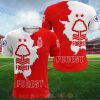 Nottingham Forest F.C Red-White 3D Hoodie