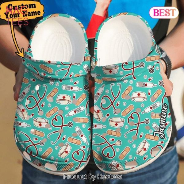 Nurse Crocs – Nurse Personalized Medical Patterns Clog Shoes For Men And Women