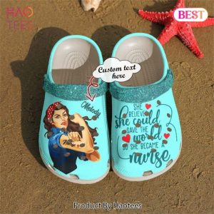 Nurse Crocs – Nurse Personalized She Believed Could Crocs Clog Shoes For Men And Women