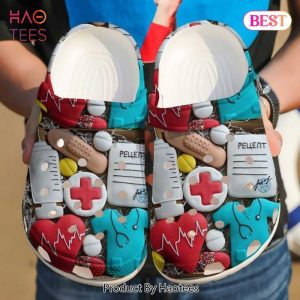 Nurse Heart Love Doctor Rubber Crocs Clog Shoes Comfy Footwear