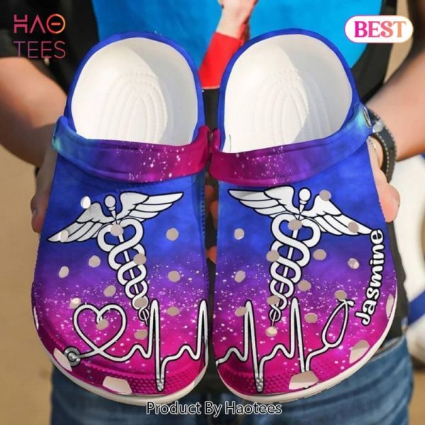 Nurse Personalized Symbol Gift For Fan Rubber Crocs Clog Shoes Comfy Footwear