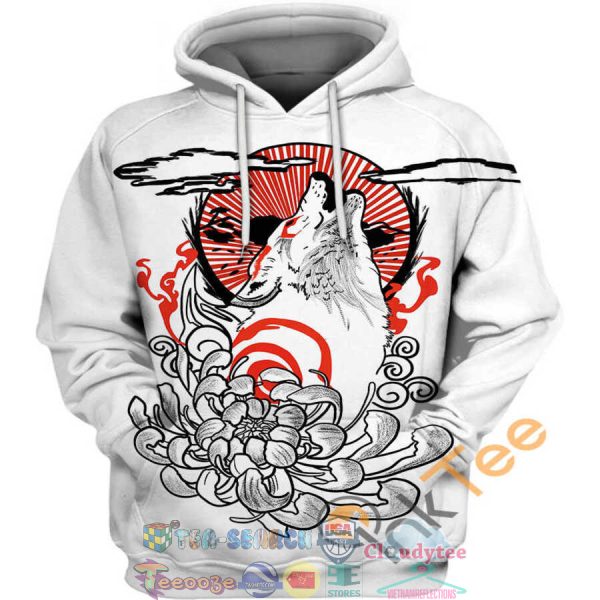 Okami Japanese Tatoo Hoodie 3D