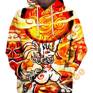 Okami Mix Pokemon Hoodie 3D