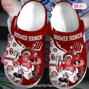 Oklahoma Sooners NCAA Sport Crocs Crocband Clogs Shoes Comfortable For Men Women and Kids