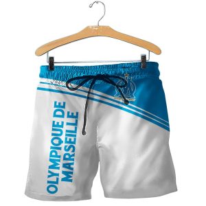 Olympique De Marseille White Blue 3D Shirt