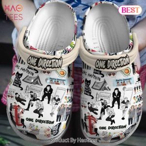 One Direction Music Crocs Crocband Clogs Shoes Comfortable For Men Women and Kids