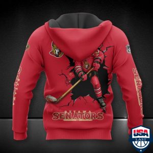 Ottawa Senators Nhl Ver 6 All Over Printed Hoodie