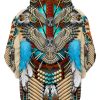 Owl Native American 3D Hoodie