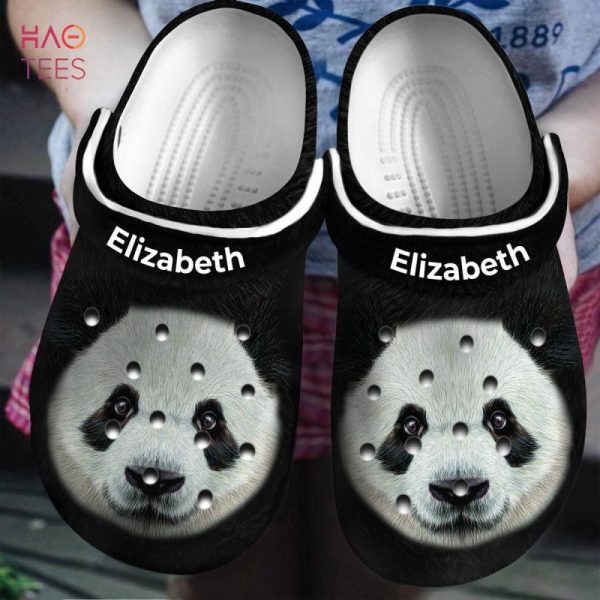 Panda Head Personalized Clogs Shoes With Your Name