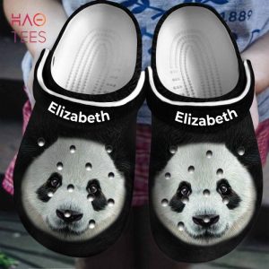 Panda Head Personalized Crocs Shoes With Your Name Panda Crocs Shoes Hot Sale 2024