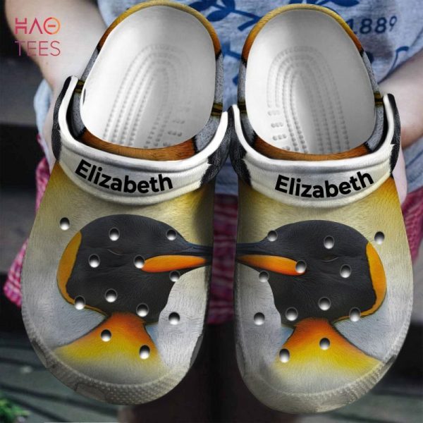 Penguin Head Personalized Clogs Shoes With Your Name