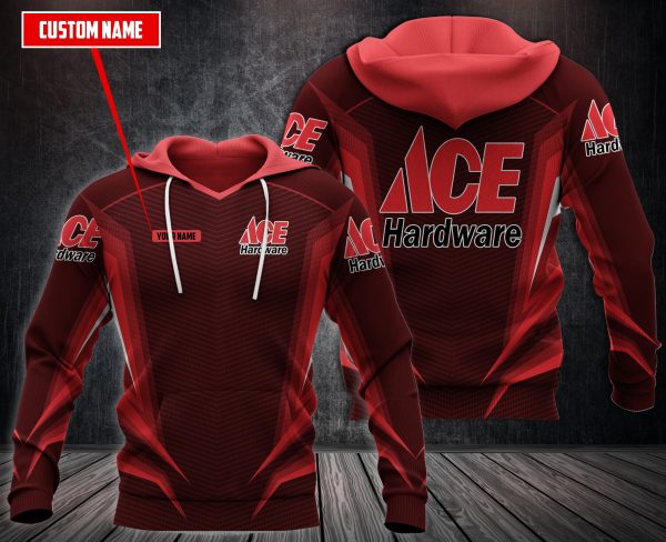 Personalized Ace Hardware Red Custom 3D Fleece Hoodie