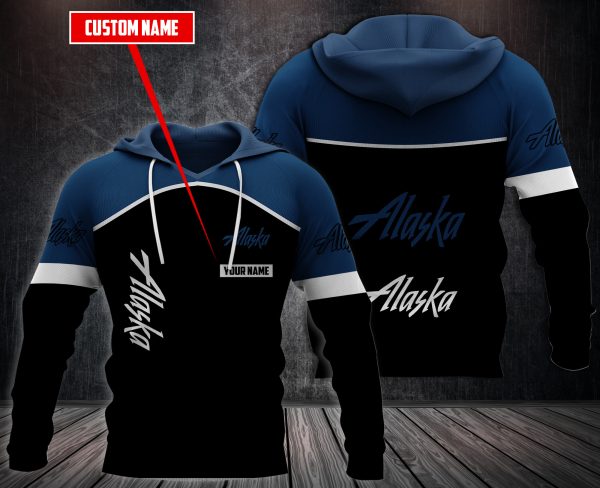 Personalized Alaska Airlines 3D Fleece Hoodie