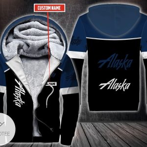 Personalized Alaska Airlines Fleece Hoodie