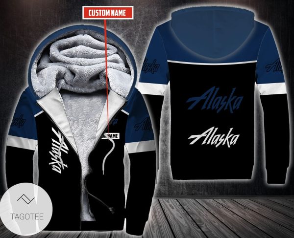 Personalized Alaska Airlines Fleece Hoodie